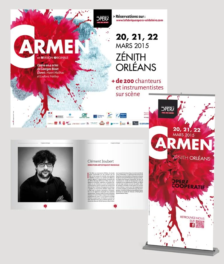 Identité visuelle opéra Carmen 2