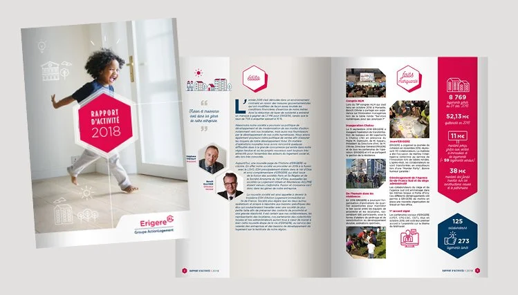 Un rapport d'activité original réalisé en print et en vidéo 3